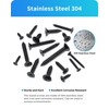 DIVANC 550Pcs 304 Stainless Steel Wood Screws Assortment Kit, Phillips