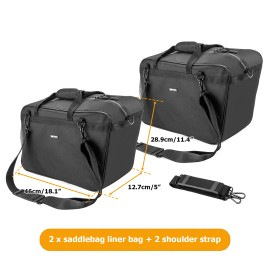 21ST Motorcycle Saddlebag Liners Travel Tour Pack Bag For Kawasaki Vulcan 1700 VN1700