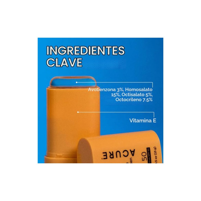 Acure Barra Protector Solar Invisible Fps Vitamina Todo Tipo Piel