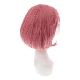 IHYAMS Peluca Rosa Corta Noragami Ebisu Kofuku Cosplay