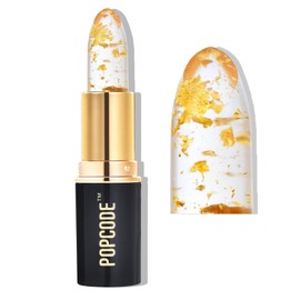 Color Changing Lipstick for Women - Moisturizing & Long Lasting pH Lip Gloss, Clear Color Changing Lip Gloss with 24K Gold Flakes, Golden Glow