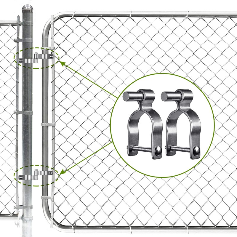 Insaga 304 Stainless Steel Chain Link Fence Gate Post Hinge,