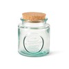 Re-Generation Glassware Medium Jar with Cork Lid, 50cl, 100% Recycled