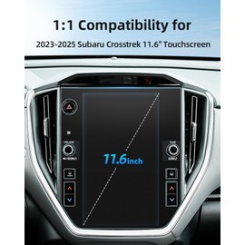 LANGBEAN Anti-Glare Matte Screen Protector for 2023-2025 Subaru Crosstrek (Premium/Sport/Limited/Wilderness) 11.6-Inch Infotainment Touchscreen, 9H Tempered Glass 2025 Crosstrek Accessories