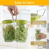 Luckyiren 2 Set Seed Sprouter Kit for Wide Mouth Jars