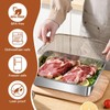 3 Pcs Steel Containers with Lids,Stainless Steel Storage Containers