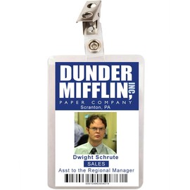The Office Dwight Schrute Dunder Mifflin ID Badge