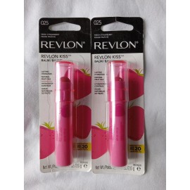 Revlon 2 Revlon Kiss Balm 025 Fresh Strawberry Lasting Hydration SPF20 Read description