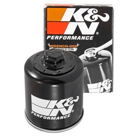 K&N KN-183 Filtro de Aceite de Alto Rendimiento para Motocicleta Piaggio Aprilia Derbi Peugeot Negro