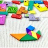 Idecor 3 En 1 Rompecabezas De Madera Tangram Montessori