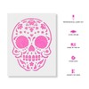 Sugar Skull Starry Stencil Template for Walls and Crafts -