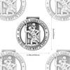 St Christopher Medal for Car Visor Clip, Saint Christopher Medal