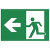 Sign "Notausgang" Left - Exit PVC Hard Foam Board 300