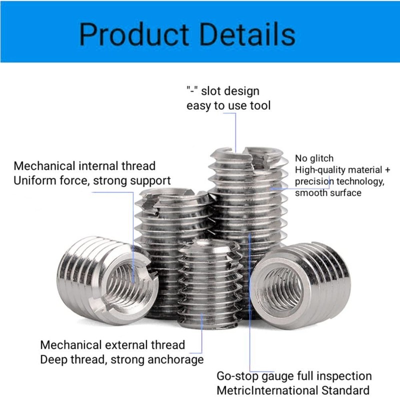 BORDSTRACT Reducing Nut with Male Thread, 10 Pieces M16 x