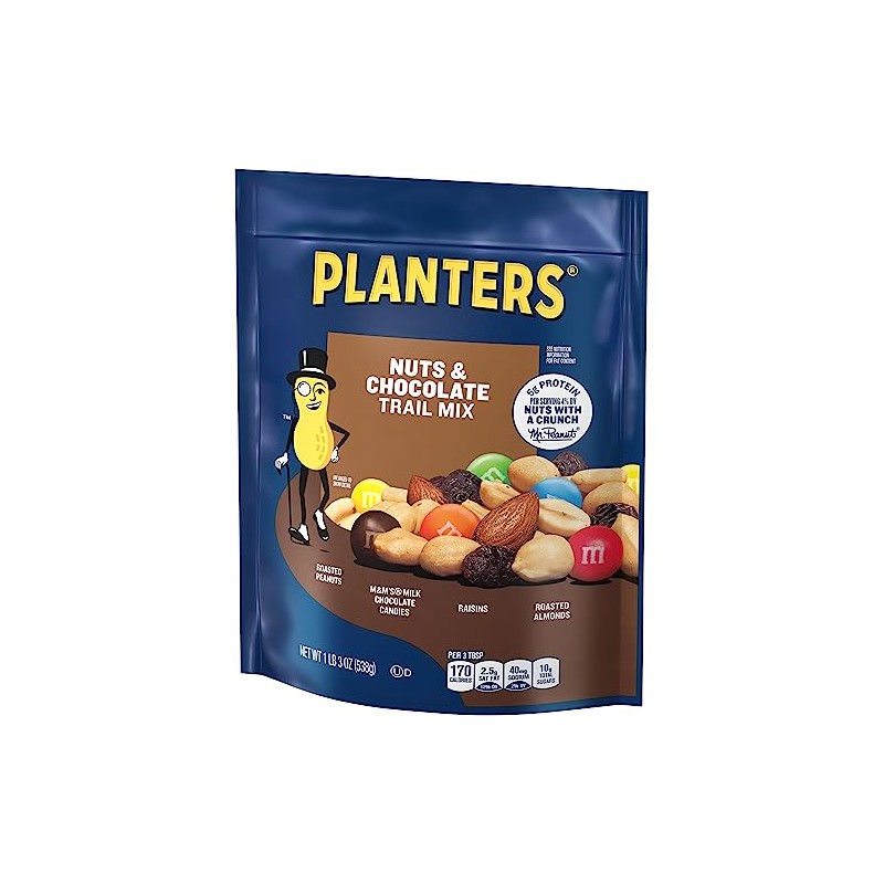PLANTERS Nut and Chocolate Trail Mix, 2 oz. Single Serve