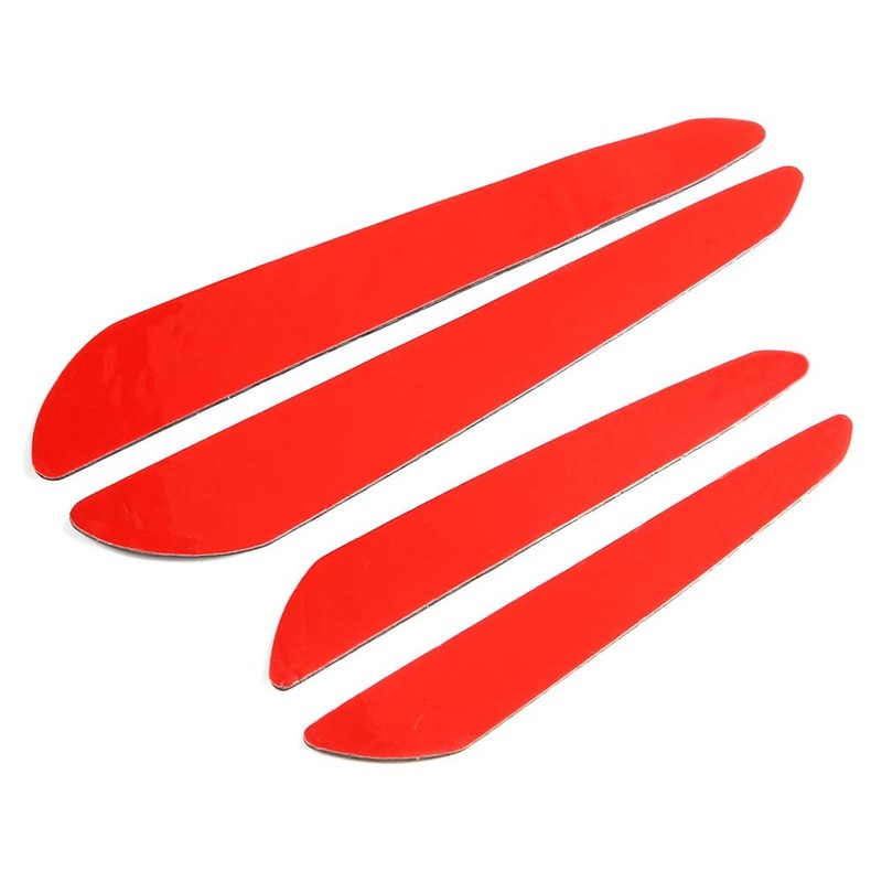 Dweekiy Carbon Fiber Door Edge Guard Bumper Protector Strips, 4Pcs,