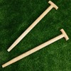 Memorywuu 2 Pcs Replacement T Handle Straight Taper Wooden Shovel