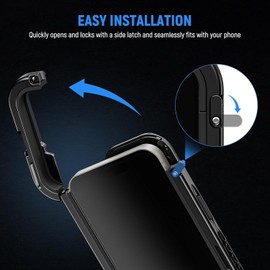 NEEWER 15 Pro Max Cage [2nd Gen], Video Rig Phone Stabilizer with Quick Release Side Handle, 67mm Filter Adapter, 17mm Lens Backplate, T Mount Lens Adapter Compatible with Moment, PA044+PA045B