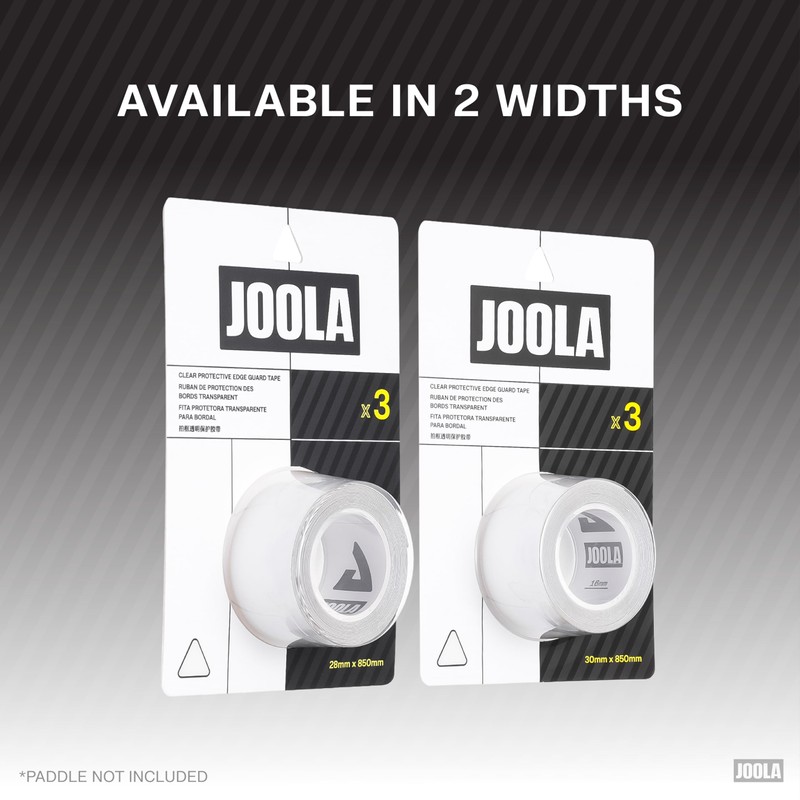JOOLA Clear Edge Guard Tape - Protects Pickleball Paddle Edge