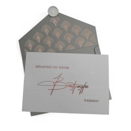 Joli Coon Bridesmaid Ask Card with Envelope and Wax Seal - Will You Be My Bridesmaid