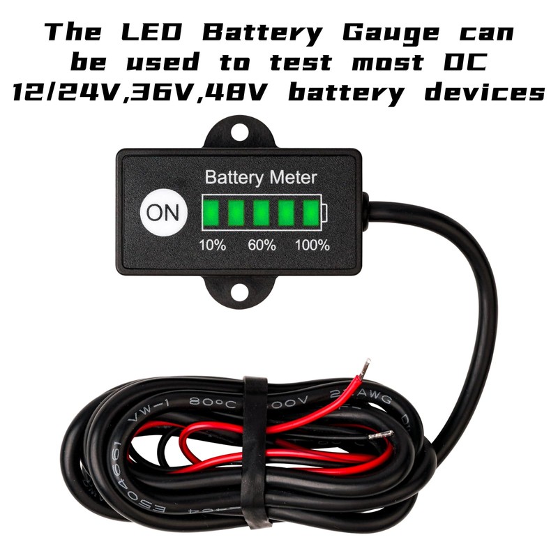 Battery Fuel Gauges for Lead-Acid, 18650, LiFePO4 Batteries, 12V-48V DC,