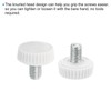 PATIKIL M5x8 mm Knurled Thumb Screws 20pcs Male Thread Round