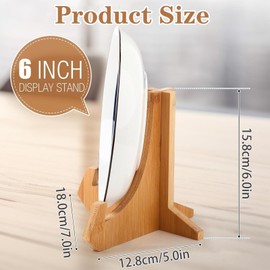 Fine jade2 Plate Stand for Stand, Wooden Plate Stand, 6 Inch Plate Holder, It Can Be Used as a Display Stand, Photo Stand, Picture Stand, Record Holder