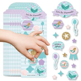 Big Dot of Happiness Let’s Be Mermaids - Birthday Party Favor Kids Stickers - 16 Sheets - 256 Stickers