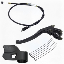 LYMOPYLB Clutch Lever and Cable Kit for 50cc-150cc Dirt Bikes, Pit Bikes, ATVs, Scooters, Go Karts – Compatible with XR80, CRF70, Apollo, TaoTao, and More with Throttle Assist-Black