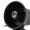 uxcell DC 12V 15W Car Security Alarm Siren Horn Black