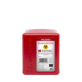 Plastic World Bote - Recolector Contenedor - Punzocortante Rpbi (1.5 Litros)