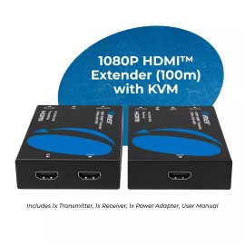 OREI 1080P HDMI Extender (100m)with KVM (HD-EX330-KVM)