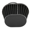 51mm/2in Motorcycle Air Filter ClampOn Dustproof Rubber Black Replacement for