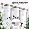MZYZAF Farmhouse Christmas Forest Shower Curtain Winter Snowman, 70X70Inch