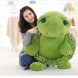 Long Giant Turtle Cute Toy, Large Stuffed Toy, Beautiful Turtle Stuffed Toy, Green Large Turtle Plush Toy, Birthday Gift (20 cm, Green)