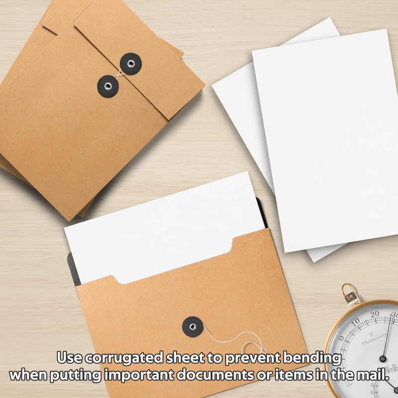 Golden State Art, 25 Pack 9x12 One-side White Corrugated Cardboard
