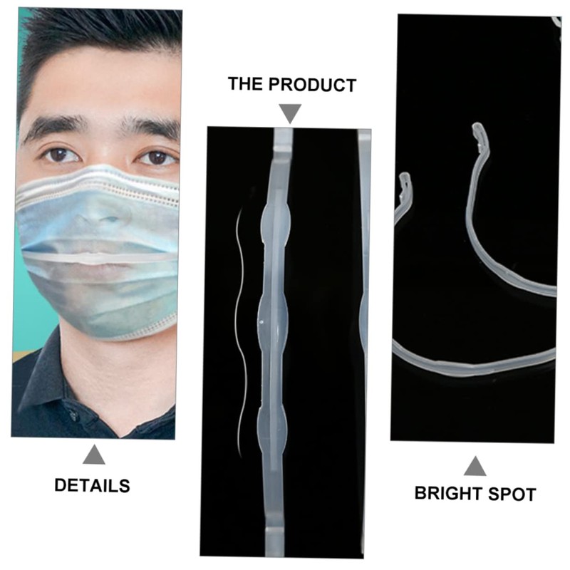 Ciieeo 12Pcs Breathable Mask Support Bracket Shaped Design for Comfortable