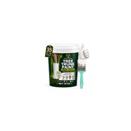 Tree Paint, 35 Oz White Trunk Paint Protection for Fruit, Nut & Young Trees