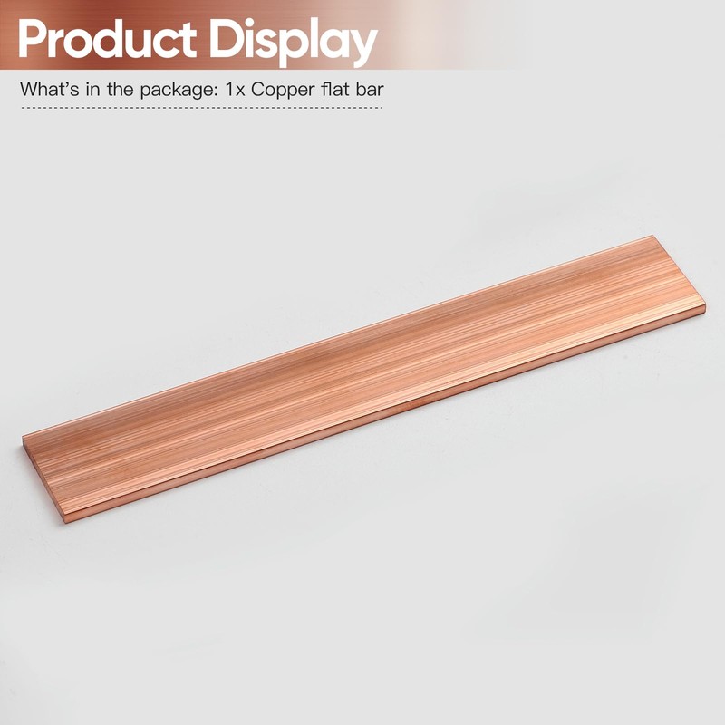 1/4 Inch Copper Flat Bar,1/4" x 1" x 6" C11