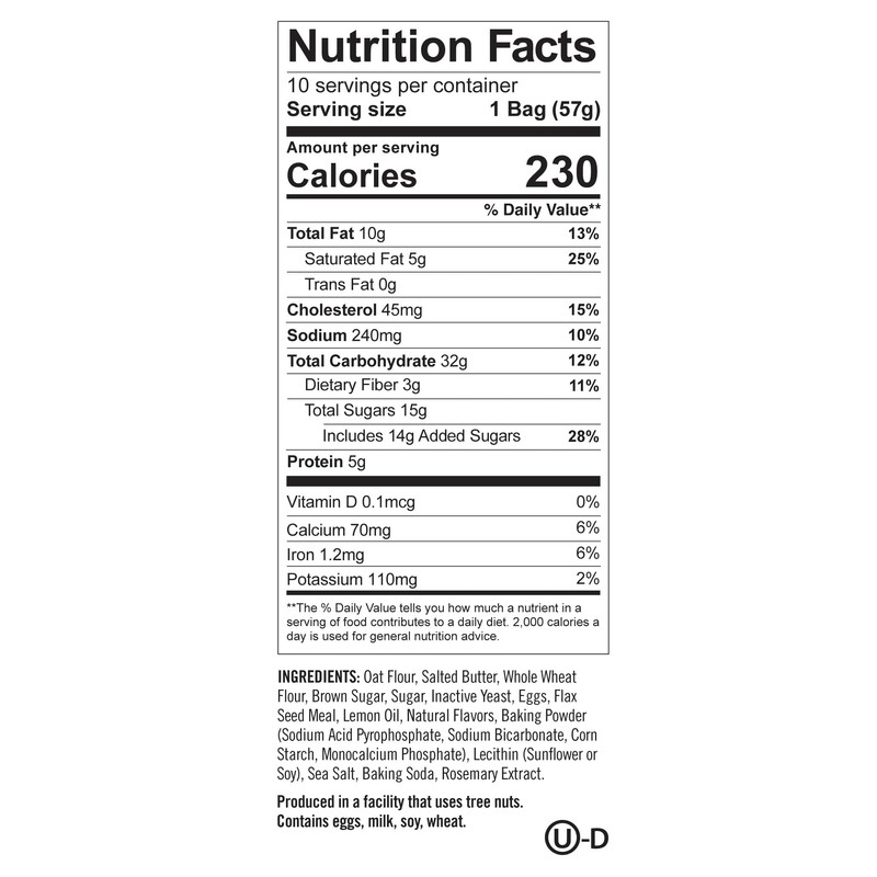 Munchkin Milkmakers Lactation Cookie Bites, Lemon Bliss, 10 Ct