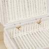 Woven Picnic Box Plastic Rattan Odorless Retro Woven Storage Box