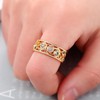 ENDLESSNESS & ETERNITY Court Style Blue and White Cubic Zirconia