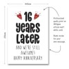 16th Anniversary Card - 16 Years Later and Still Awesome