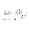Chrome Turn Catches Harmac House® 2 Pack Twist Door Locks