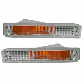 Carlights360 For Honda Civic Signal Light 1990 1991 Driver and Passenger Side Hatchback/Seda
