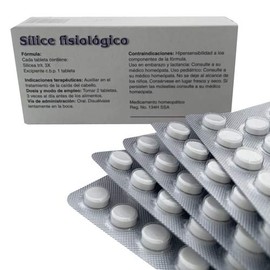 médicor | Tabletas de Sílice Fisiológico | 100 Unidades | Tratamiento para la Caída del Cabello | Dosis Oral