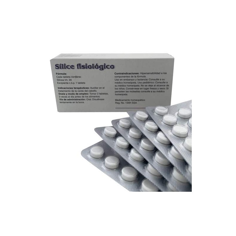 médicor | Tabletas de Sílice Fisiológico | 100 Unidades |