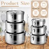 6 Pcs Stainless Steel Bento Box Bulk, 6 Sizes
