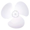 White 3 Leaves Clear Fan Blade Replacement for 12 Inch