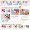 KQueenest Uñas Postizas De Gel Con Brillo De Espejo, Uñas